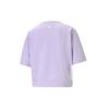 Puma Modern Sports Logo Print Round Neck Short Sleeve T-Shirt Women Tops Light-Lavender 585952-16