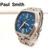 Б/у Мужские часы Paul Smith Number Moon 6186-T008003 Синий циферблат