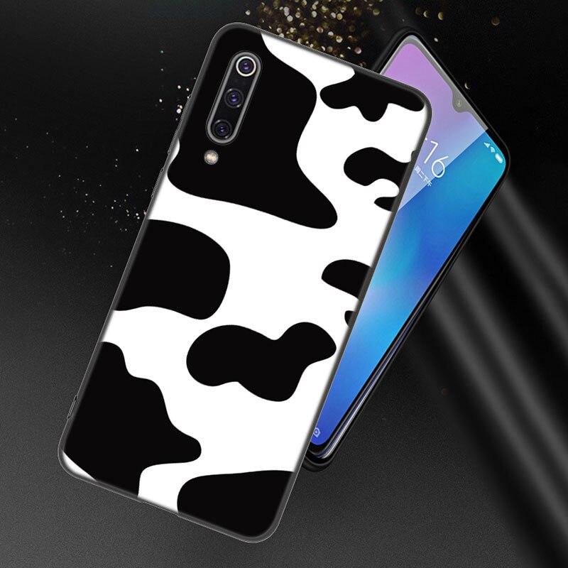 Чехол с текстурой черно-белой далматинской коровы и зебры для Xiaomi Redmi 7 7A 8A 9i 9A 9C 10 10A 10C K20 Note 5 6 Mi 8 9 9T Pro A2 Lite
