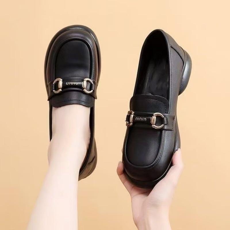 Туфли Мэри Джейн женские новые осенние на плоской подошве женские туфли нежно сочетаются с юбками для работы с мелким вырезом