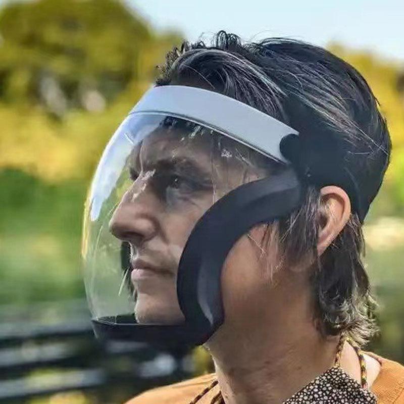 Защитная маска Прозрачная защита для лица Маска для лица Защитная маска для улицы Защитная маска для головы Крышка для работы Защита от брызг