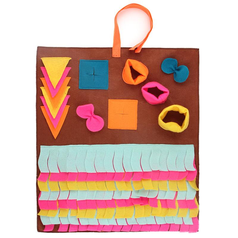 Коврик для собак, нюхательный коврик для домашних животных, коврик против удушья, одеяло для дрессировки кошек, собак, рабочая игрушка для носа, интеллектный коврик для замедления кормления домашних животных