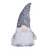 Light-Up Christmas Gnome Decoration Handmade Sequin Hat Faceless Dwarf Doll with Light Glowing Plush Elf Ornament Holiday Party Gift
