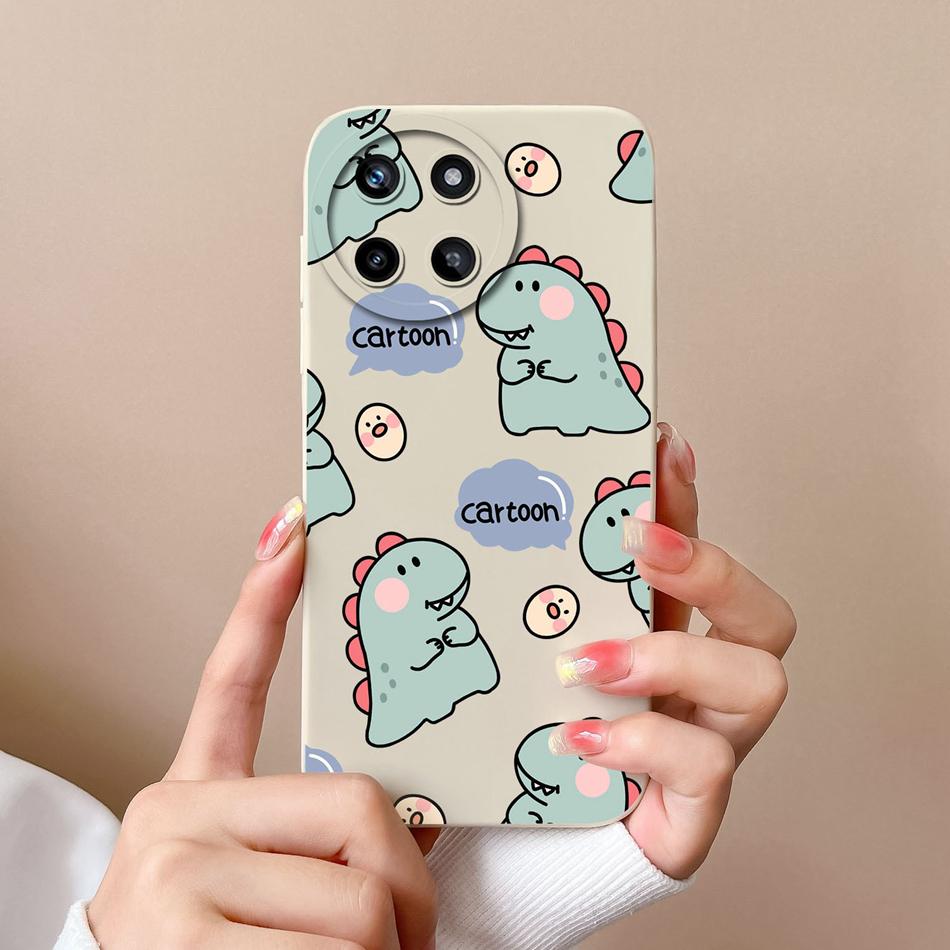 Новый чехол для Realme 11 Pro Plus Медведь Полное покрытие Мягкий жидкий силикон Ударопрочный бампер для Realme11 4G 5G 11Pro+ Чехол Funda