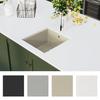 Kitchen Sink - VIDAXL - Reversible Inset Sink - Beige Granite - 1 Bowl - 420x460mm