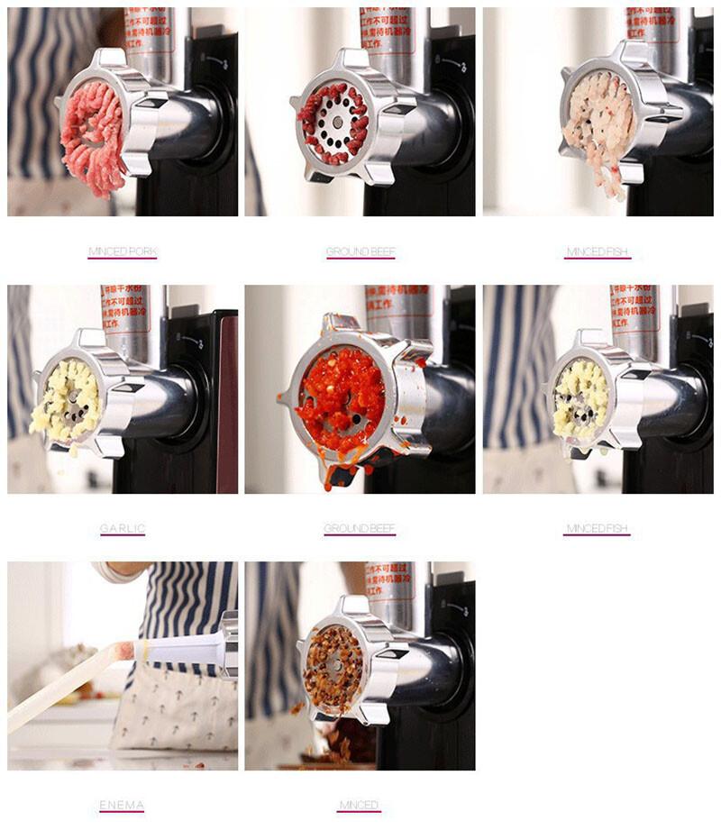 Электрическая мясорубка 220 В, насадка для колбас, шинковка, съемная колбасная машина