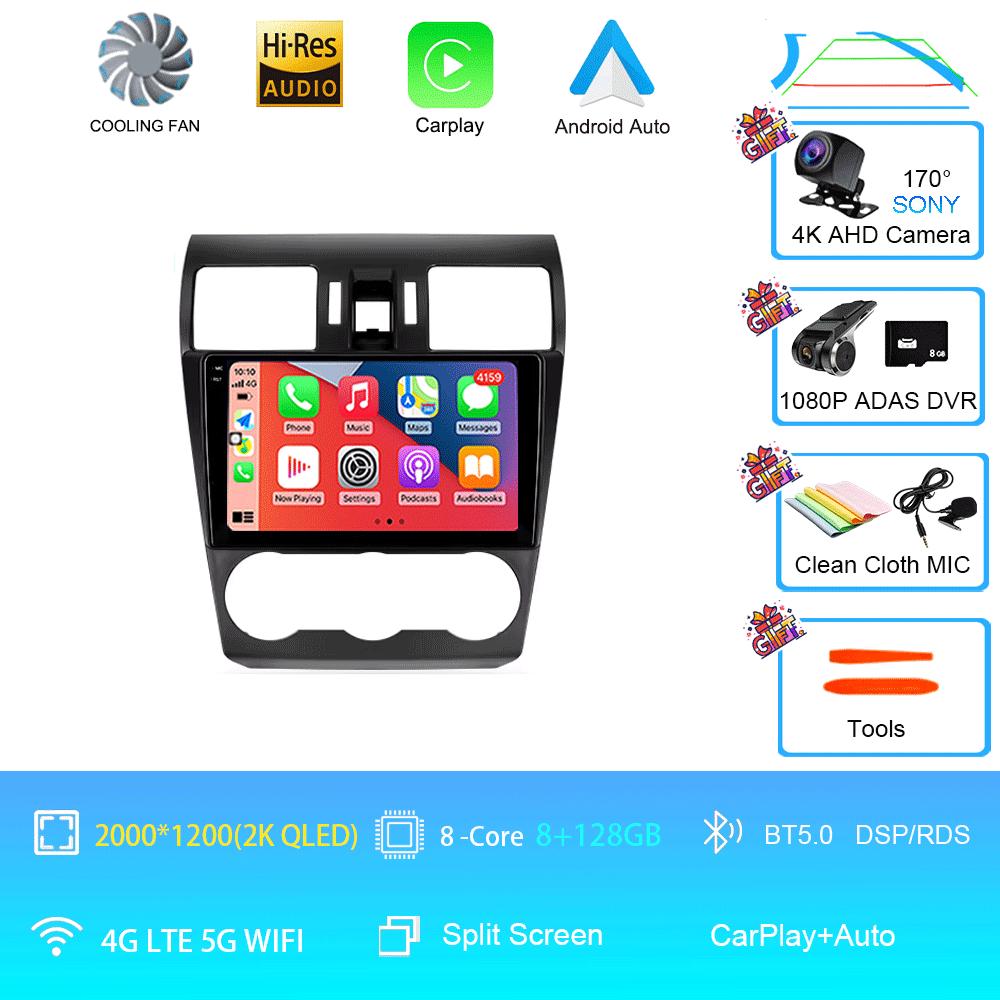 Автомагнитола Android 14 Стерео Для Subaru Forester XV WRX 2012- 2015 Для Impreza Мультимедийный Видеоплеер Навигация GPS Головное Устройство