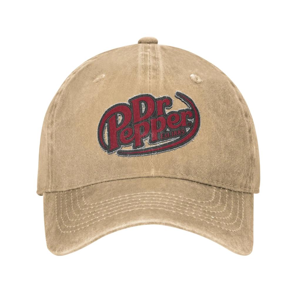 Summer Dr Pepper Letter Est Baseball Cap Sun High Quality Custom Logo Washed Trucker Hat Unisex Adult Yk Snapback Cap