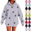 Women's Fashion Long-sleeved Christmas Print Casual Oversized Pullover Hoodie Top