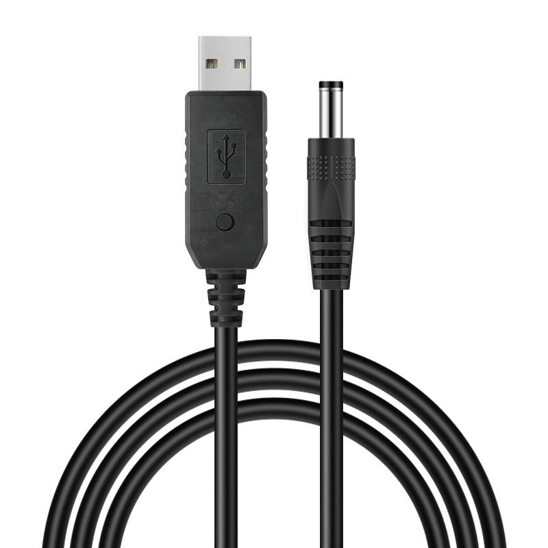 USB Digital Display Adjustable Boost Cable: 5V, 9V, 12V Fast Charging for Routers and Modems