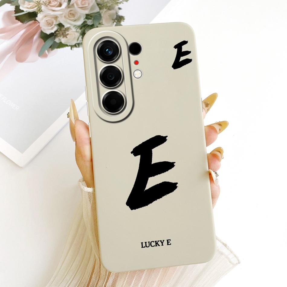 For Tecno Camon 50 Pro 4G CN5c Lucky Initial Letter Phone Case For Tecno Camon 50Pro 4G Soft Silicone Cases Bumpers