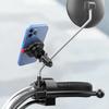 Motorcycle Rearview Mirror Phone Holder Navigation GPS Support Universal Quick Mount Stand Motorbike Scooter Phone Stand