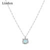 Женское ожерелье Lindon, кулон из медного сплава, циркон, модный подарок