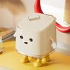 Plastic Mini Waste Bins Cartoon Small Storage Bucket Light Luxury Desktop Trash Can Living Room