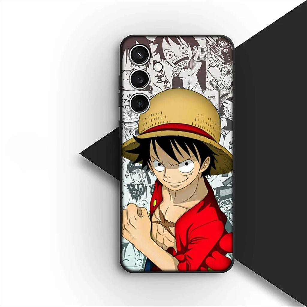 for Samsung Galaxy S20 S22 S21 FE Ultra Plus A07 A17 A15 A16 A25 A57 A37 Phone Cover Soft Case Portgas D Ace One Pieces Luffy