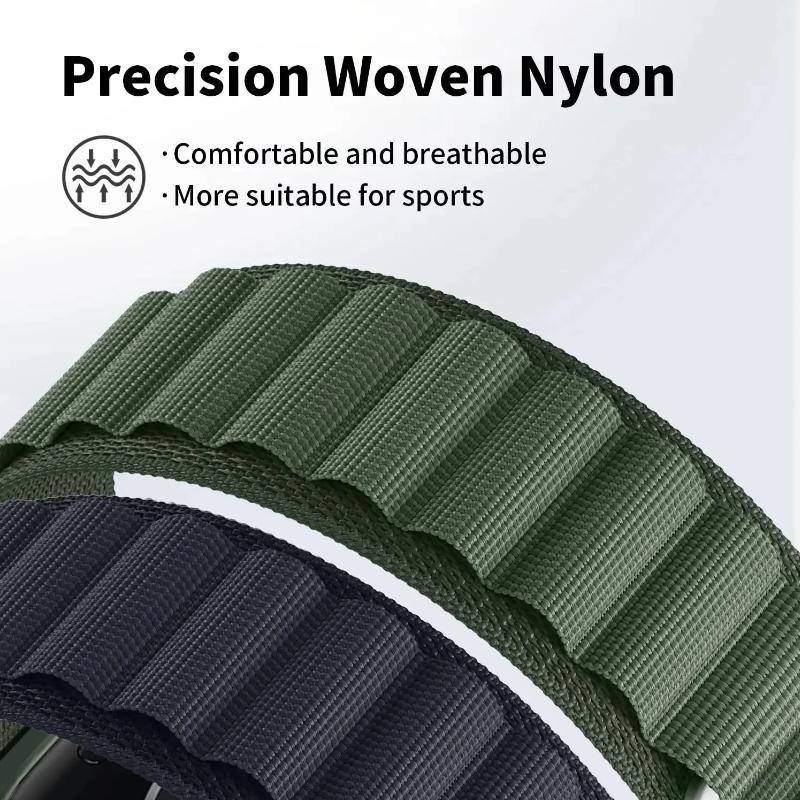 20 мм 22 мм Нейлоновый альпийский ремешок для Samsung Watch 7 6 5 4 / Huawei Watch 5/4/3/GT5-4-3 Pro Браслет Amazfit Active 2/Bip 6 Ремешок
