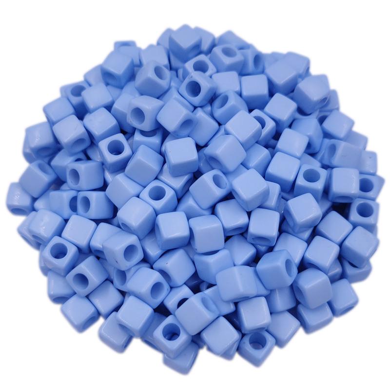 Творческие 40 шт 7 мм DIY квадратные свободные бусины подвески ожерелье браслет конфетный цвет для изготовления ювелирных изделий