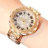 Women's Luxury Stainless Steel Quartz Watch Shiny Design Women's Dress Bracelet Watch