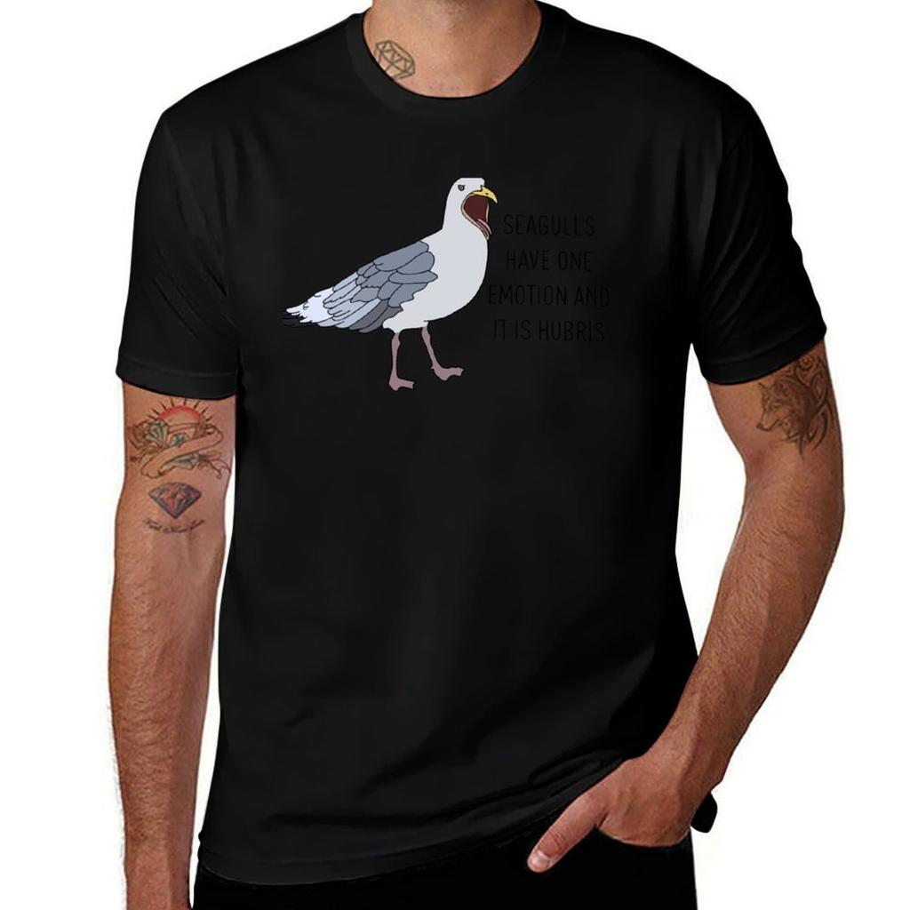 Seagulls Have One Emotion And It Is Hubris Bird Tshirt Holiday Vacation Tee Shirt