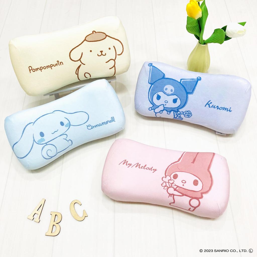 MORIPiLO Подушка Morishita из пены с эффектом памяти Cinnamoroll Cinnamon 15x31 см, подушка для поддержки талии и спины, мягкая игрушка, подушка Sanrio, пастельно-голубая 4621199