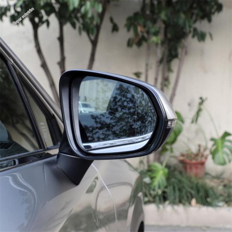 Rearview Mirror Cap Shell Protection Cover Trim For Lexus RX 450 / NX 300 2016 - ABS Chrome / Black Accessories Exterior