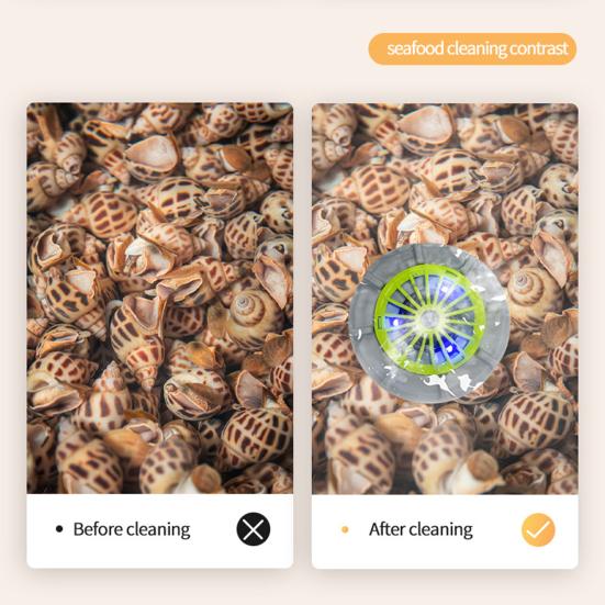 Портативная мойка для фруктов и овощей IPX7 Водонепроницаемая Компактный дизайн Портативное автоматическое ультразвуковое беспроводное устройство для чистки овощей