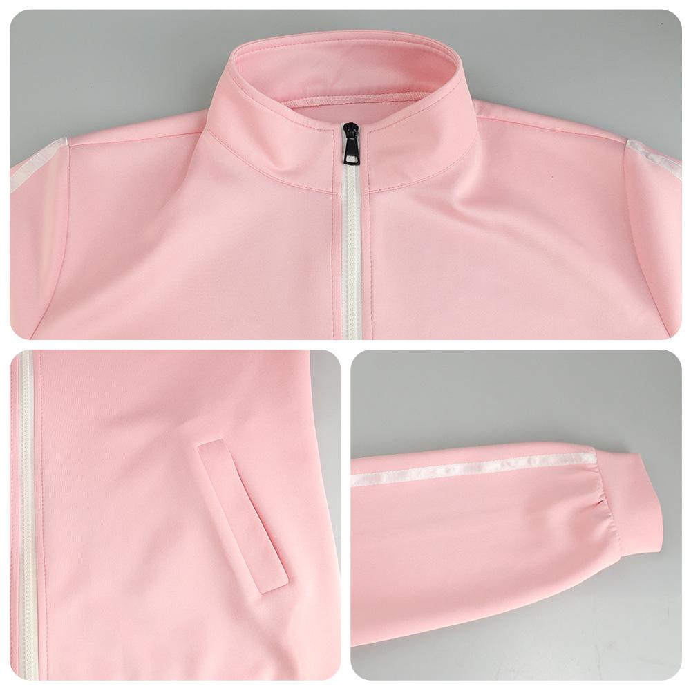 Косплей Гото Хитори Bocchi The Rock Костюм для косплея Гото Хитори Школьная форма Куртка розовая Юбка Парик Костюм Хэллоуин Аниме Косплей