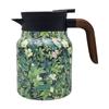 1000ml Floral Pattern Teapot Stainless Steel Vintage Floral Tea Kettle Built-in Infuser Mini Hot Coffee Pot for Hot Drinks