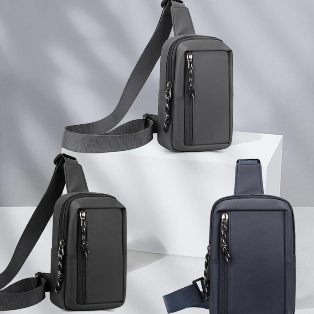 Oxford Men Chest Bag Side Sling Man Phone Bag Casual Male Shoulder Bag  Sport