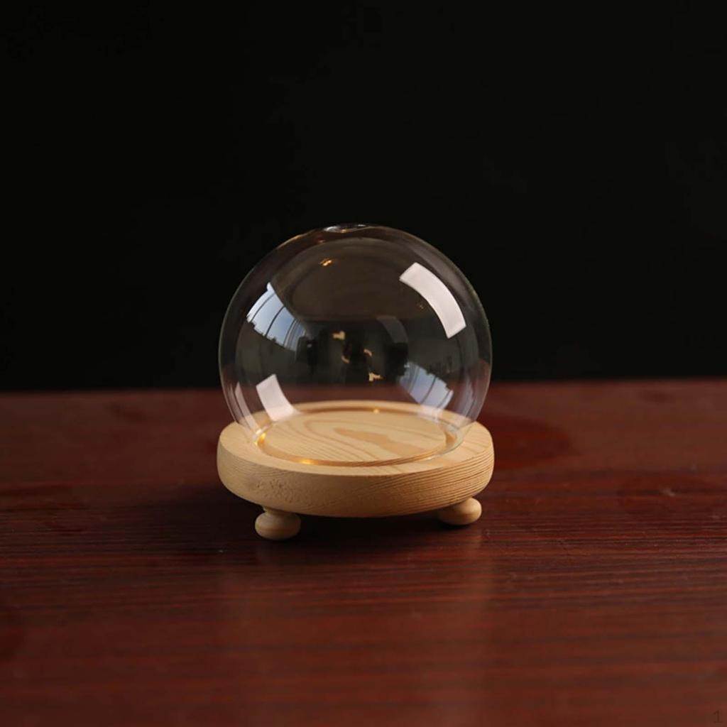 Прозрачный стеклянный колпак декоративный шар-банка круглый многоцелевой глобус витрина для коллекционирования