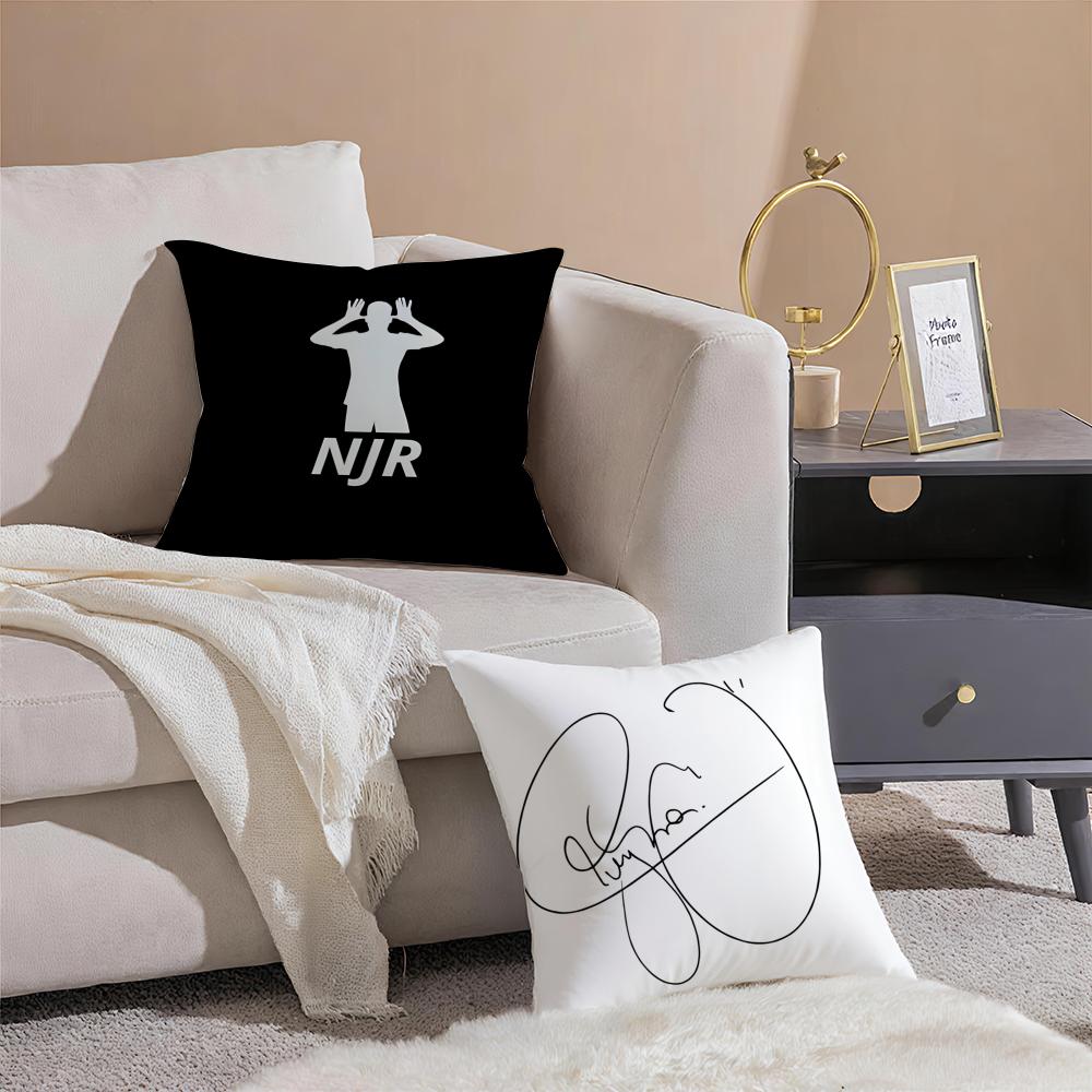 NJR NNNeymar Cushion Cover Pillowcase Short Plush Invisible zipper Room Sofa Cushion Cover