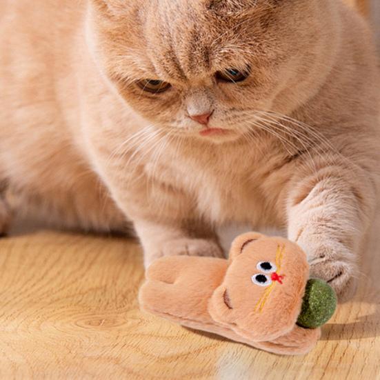5 шт. Кошачий мячик с кошачьей мятой, жевательная игрушка, снятие скуки и стресса, интерактивная плюшевая кукла для котят, игрушка для прорезывания зубов и чистки зубов, товары для домашних животных
