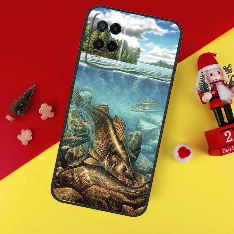 Fishing Gear Fish Case For Oppo A80 A60 A40 A15 A16 A17 A57 A94 A74 A54 A76 A96 A18 A38 A58 A78 A98 A6 A5 Pro