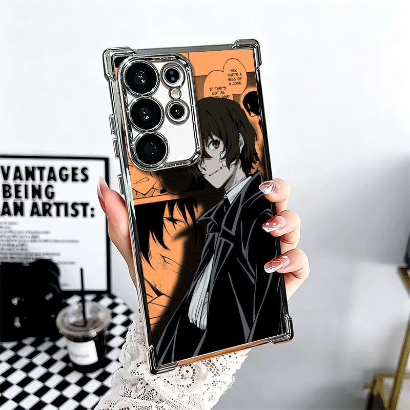 Чехол для телефона с покрытием Bungo Stray Dogs для Samsung Galaxy S24 S25 FE S26 Edge S23 Ultra S22 S21 Plus S20 Противоударный с Airbag Co