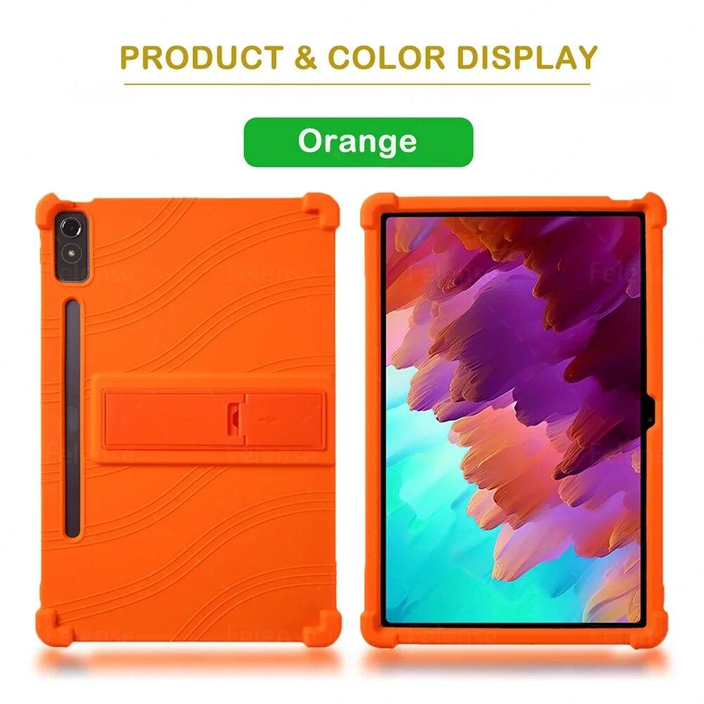 Чехол для Lenovo Xiaoxin Pad Pro 12,7 "2023 TB-370FU/371FC, силиконовый противоударный чехол для планшета с подставкой для Lenovo Tab P12 Fundas