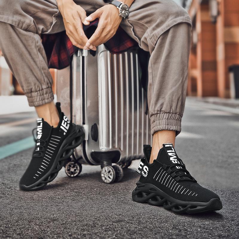 Mesh Sport Sneakers for Men Breathable Casual Walking Shoes Male Chunky Lightweight Fashion Running Sneakers Men
