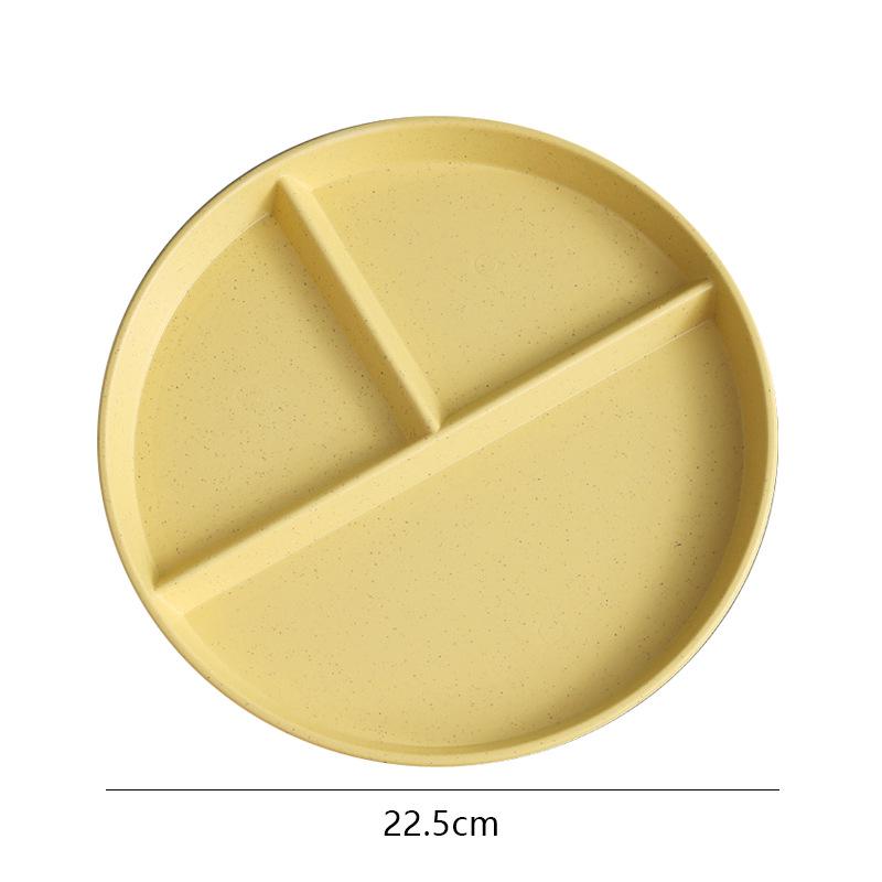 Тарелка из пшеничной соломы Nordic: Универсально подходит для фруктов, овощей, пельменей и салатов. Идеально подходит для использования дома и в гостинице. Прочный и экологичный.