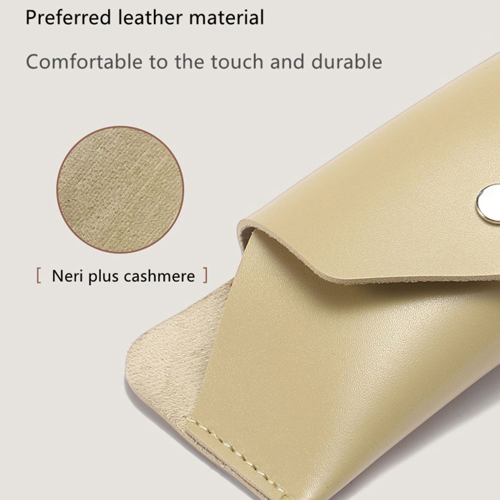Fashion Unisex Glasses Accessories Container PU Leather Glasses Box Glasses Storage Sunglasses Bag