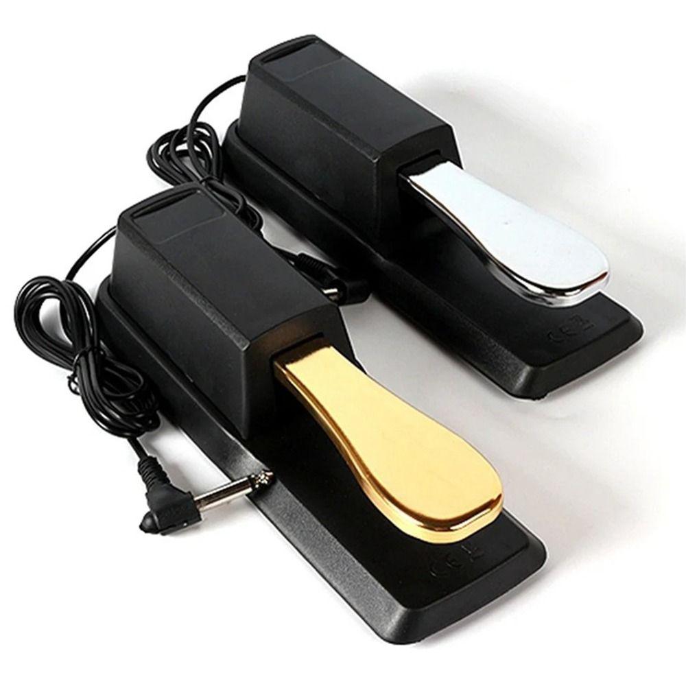 Anti-Slip Piano Sustain Pedal 2 Color Sound Delay Pedal Electric Piano Keyboard Electronic Organ