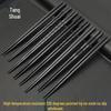 Палочки для еды серии Pure Black с заостренным концом, 10 пар, жаропрочный сплав, японский дизайн без краски, устойчивы к плесени