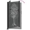 Garden Gate Black 110 x 180 cm Powder Coated Steel