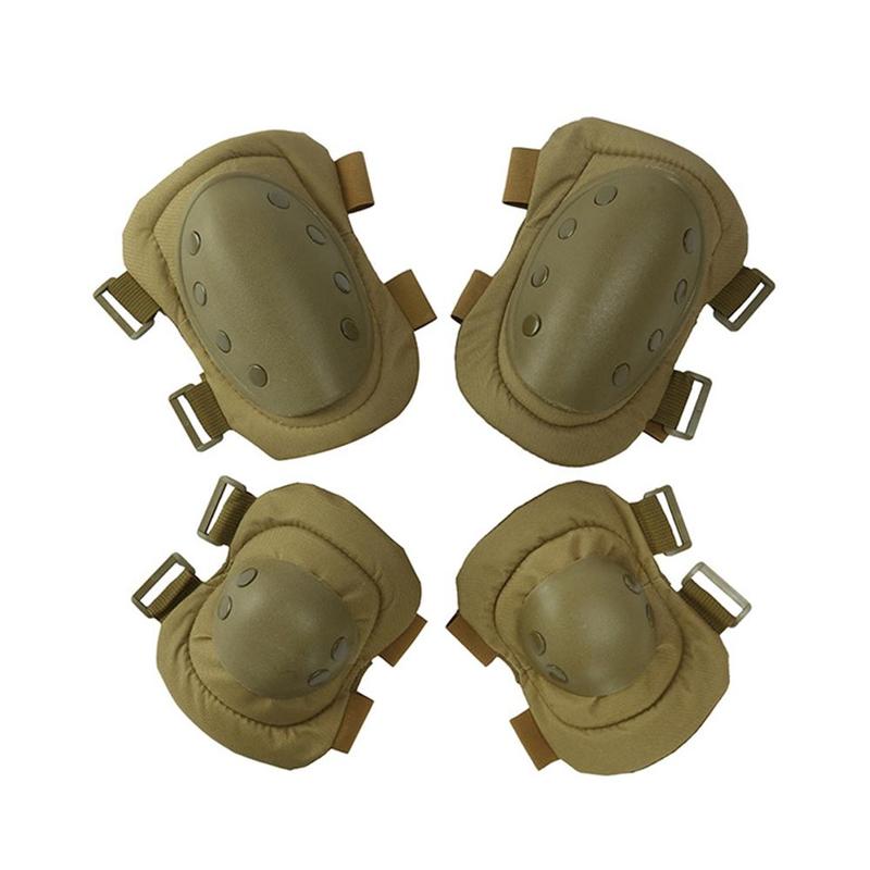 4 шт./лот, тактическая защитная накладка для взрослых, профессиональный комплект снаряжения, военные спортивные наколенники, налокотники и наколенники