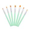 Acrylic Nail Brushes 7PCS UV Gel Poly Gel Nail Art Painting Drawing Pens for Nail Salon Home Use Na