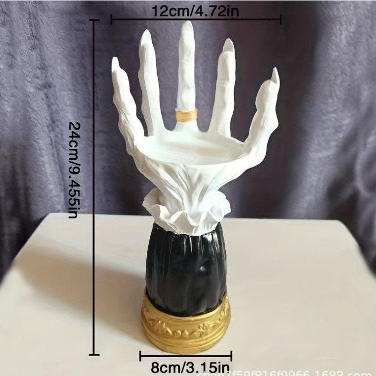 Modern Resin Candle Holders Hand Elegant Terror Luxury Candlesticks Center Candle Holder Centerpiece Valentines Day Gift Candlestick Decoration
