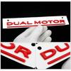 Эмблема с подчеркнутыми буквами DUAL MOTOR для TESLA Model 3 Y S X Автомобильный стайлинг Модификация Наклейка на значок багажника Хром Черный Аксессуары