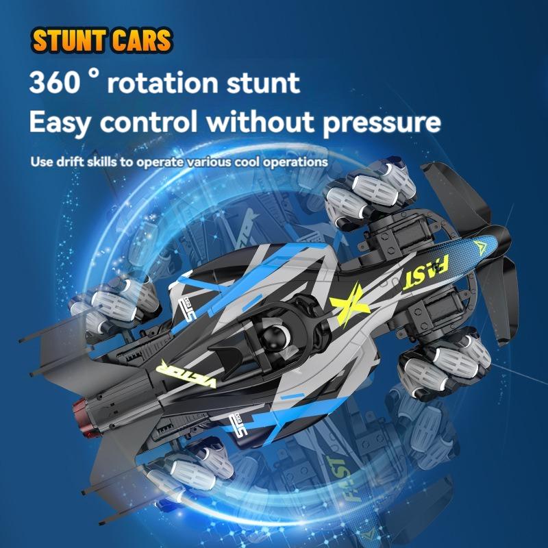 2024 Новый F1 Радиоуправляемый Автомобиль 1:12 Spray Stunt Car 2.4GHz 4WD высокоскоростной дрифт-кар с вращением на 360°, светодиодными огнями, реалистичными звуками двигателя, подарочная игрушка для детей
