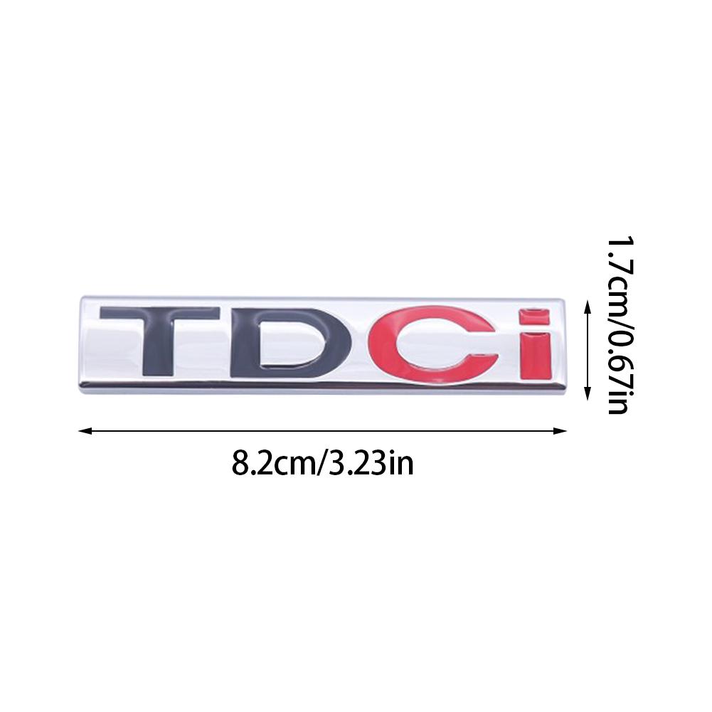 3D Metal TDCI Letters Car Rear NEWP2 Trunk Emblem Badge Sticker Decals For Ford Kuga Explorer Transit Accessories
