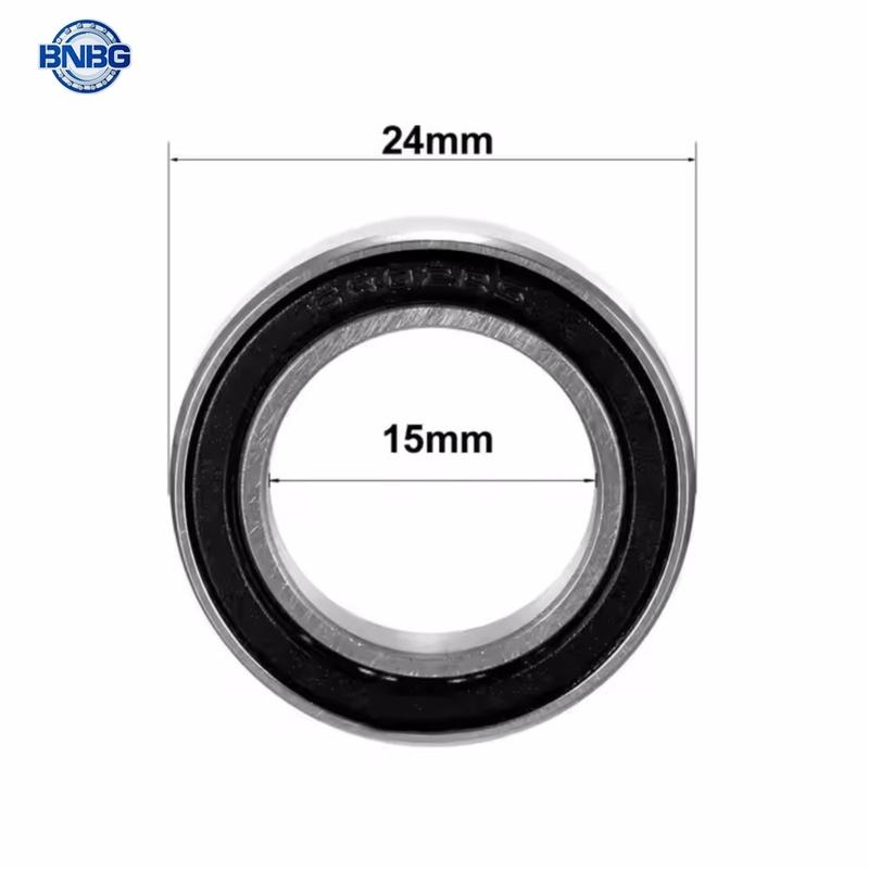 2Pcs 6802 Hybrid Ceramic Bearing 15x24x5 mm ABEC-7 Bicycle Bottom Brackets & Spares 6802RS Si3N4 Ball Bearings
