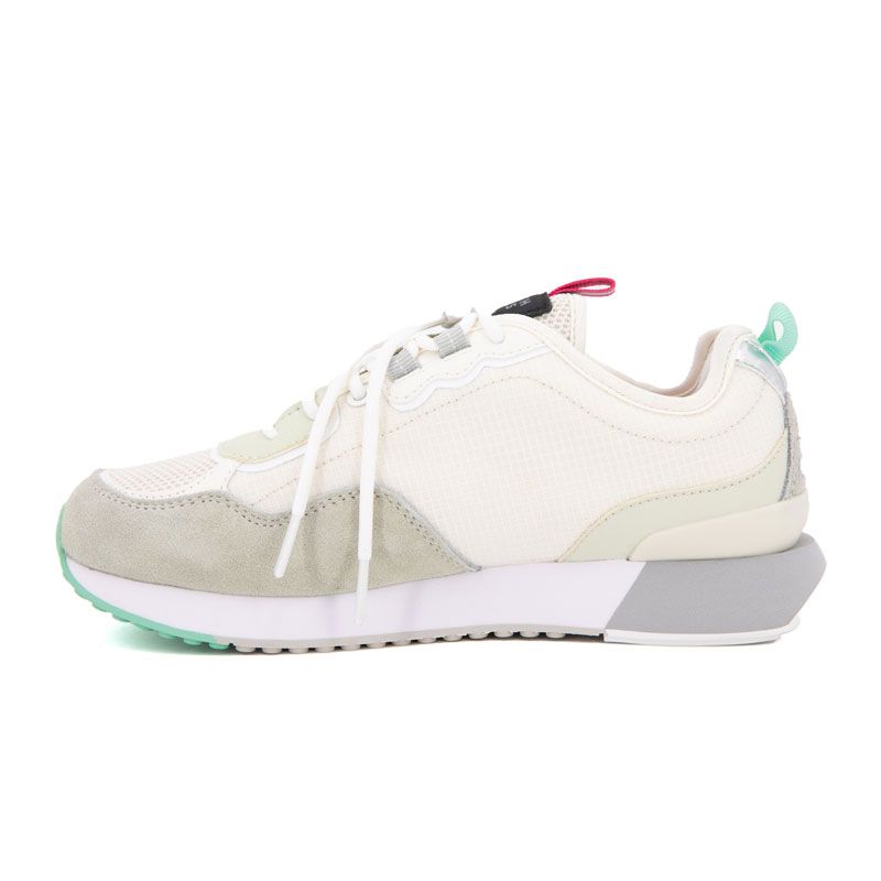 Women's White Lace-up Sneakers with Mint Sole NORTH SAILS