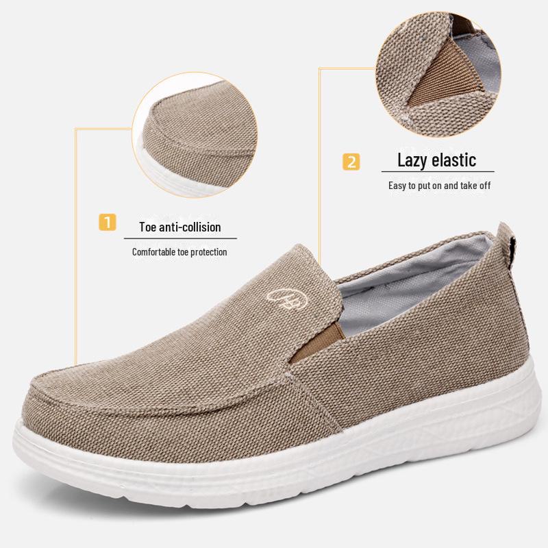 Очень большие мужские парусиновые туфли: Повседневные туфли-слипоны, размеры 45-48